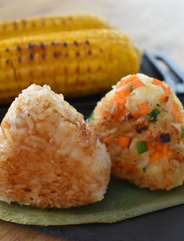The Perfect BBQ Treats! Grilled Rice Balls (Yaki Onigiri) and Grilled Corn (Yaki Tomorokoshi)