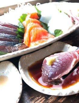 Sashimi with Soy Sauce
