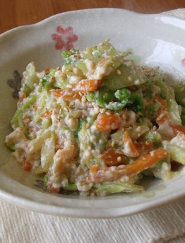 Shira-ae (Japanese salad in a tofu dressing)